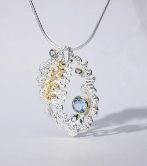 Maritime Refractura Pendant In Blue Topaz