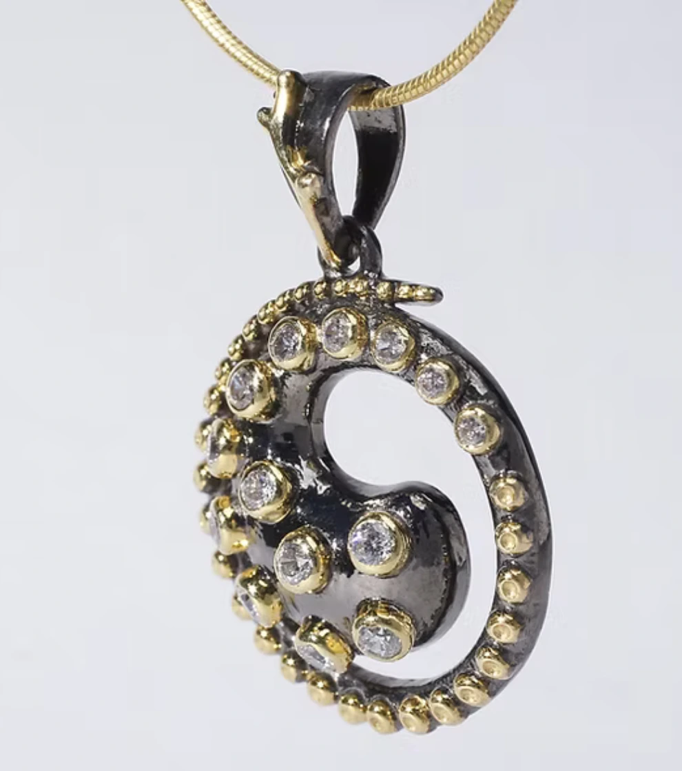 Serpentine Loop Pendant For Her