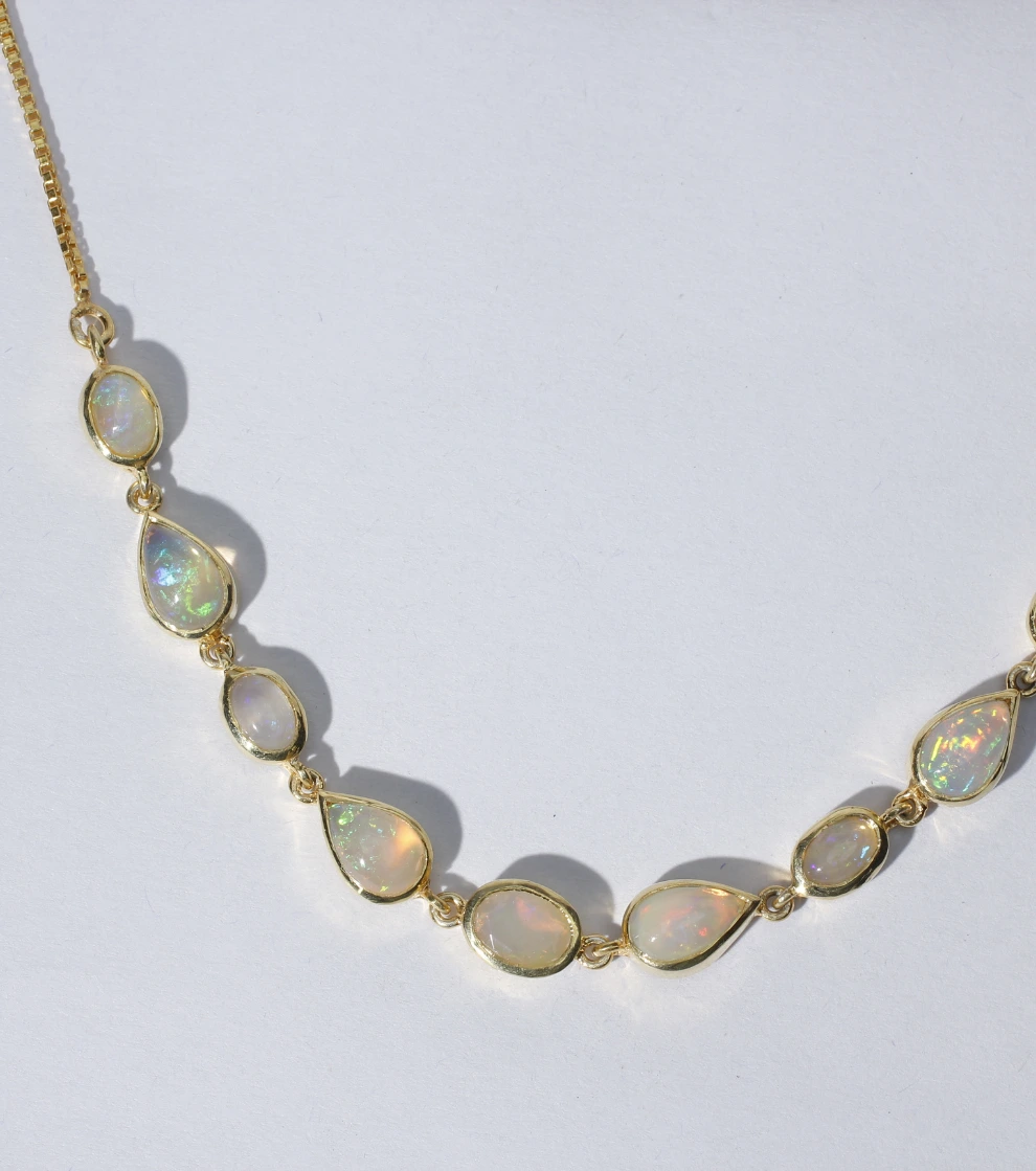 LA Summer Necklace in Opal
