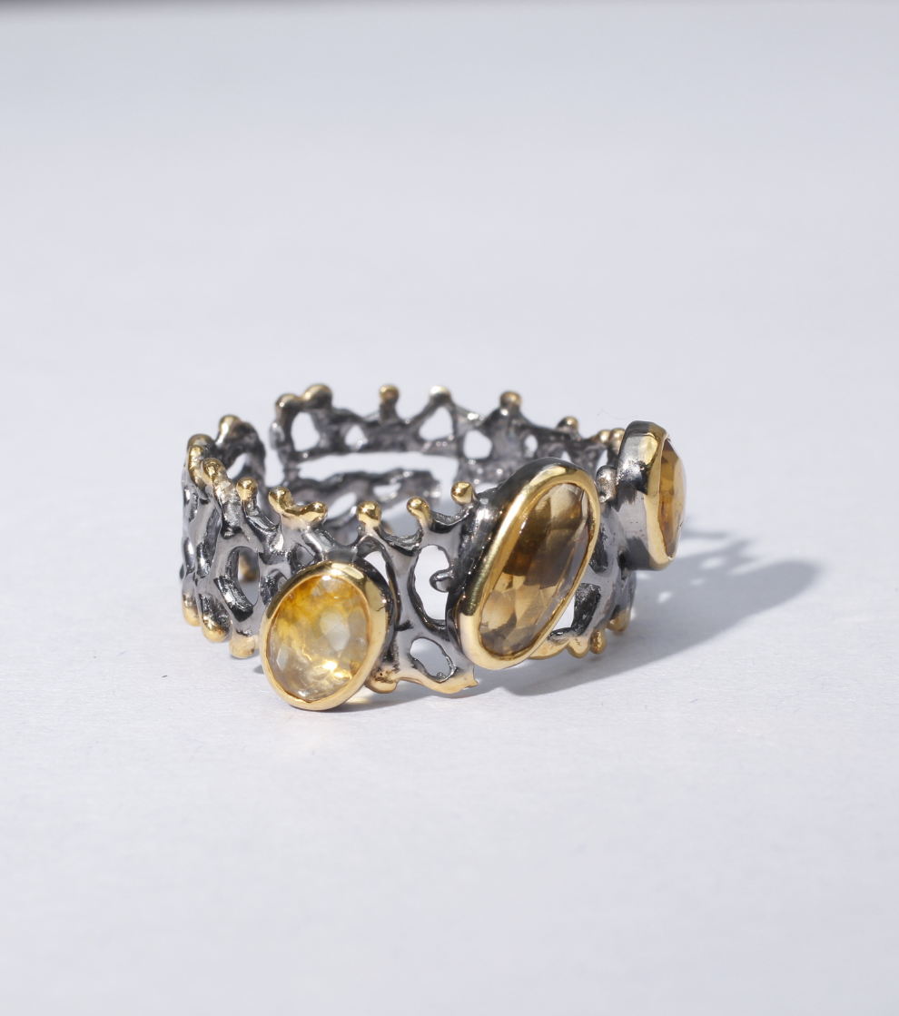 Frostfall Ring in Tourmaline